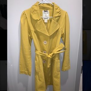 Flashing Yellow Trench Coat